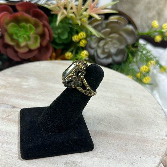 Sorrelli ring vintage volcano amber statement - Picture 3 of 6